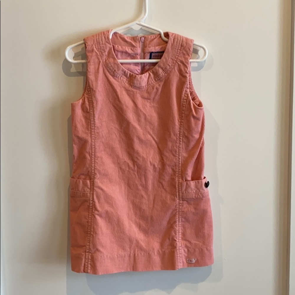 Pink Corduroy vineyard Vines dress